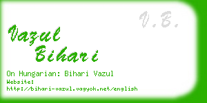 vazul bihari business card